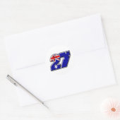 CS27flag Ronde Sticker (Envelop)