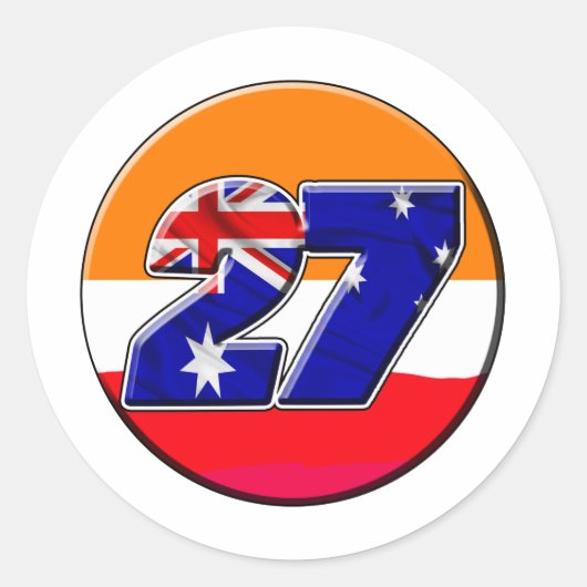 CS27repcirkel Ronde Sticker (Voorkant)