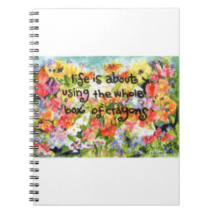 cs. 46 watercolor of flowers & life-inspiration notitieboek