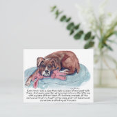 CS.82 waterverf het Schilderen Pup & het Helen Ver Briefkaart (Staand voorkant)