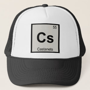 Cs - Castagnetten Muziek Scheikunde Periodiek Syst Trucker Pet