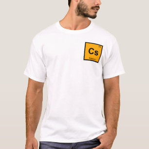 Cs - Cesium Chemie Periodiek Systeem Symbool T-shirt