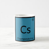 Cs - Champosaurus Dinosaur Element Symbool Koffiemok (Center)