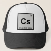 Cs - Chapman Stick Music Chemistry Periodic Table Trucker Pet (Voorkant)