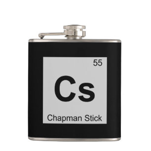 Cs - Chapman Stick Muziek Chemie Periodiek Systeem Heupfles