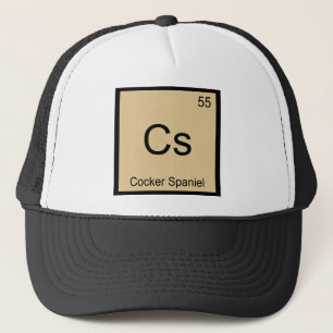 Cs - Cocker Spaniel Chemistry Element Symbol T-shi Trucker Pet