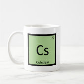 Cs - Coleslaw Chemistry Periodic Table Symbol Koffiemok (Links)