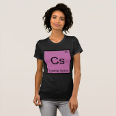 Cs - Comma Splice Chemistry Element Symbol Funny T T-shirt (Voorkant volledig)