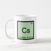 Cs - Computerwetenschappen Chemie Elementsymbool T Koffiemok (Links)