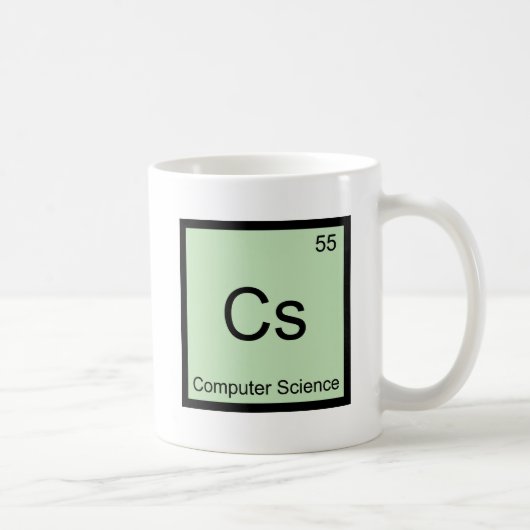 Cs - Computerwetenschappen Chemie Elementsymbool T Koffiemok (Rechts)