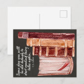 CS Lewis Books lezen Feestdagenkaart (Voorkant / Achterkant)