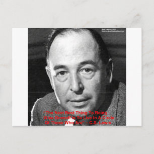CS Lewis "Omring jezelf" Wijsheid Quote Cadeaus Briefkaart