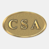 CSA Burgeroorlog Sticker (Voorkant)
