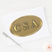 CSA Burgeroorlog Sticker (Envelop)