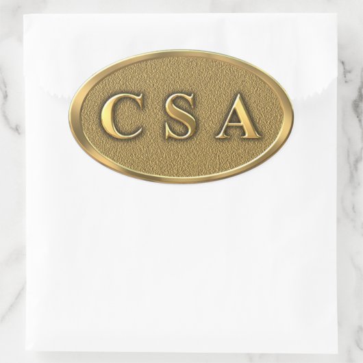 CSA Burgeroorlog Sticker (Tas)