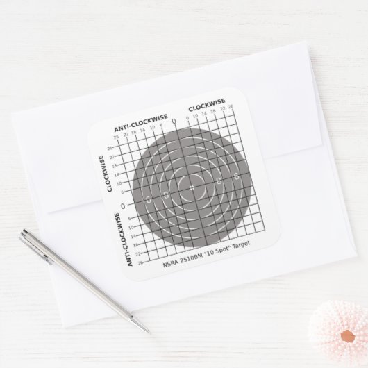 CSBTR BM-aanpassingen Vierkante Sticker (Envelop)