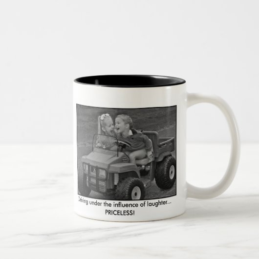 CSC_0075 exemplaar, die onder de invloed... Tweekleurige Koffiemok (Rechts)