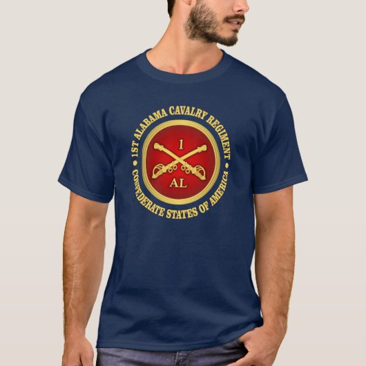 CSC -1e Cavalerie van Alabama T-shirt (Voorkant)
