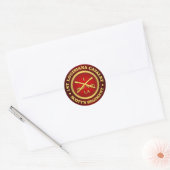 CSC - 1e Louisiana Cavalerie Ronde Sticker (Envelop)