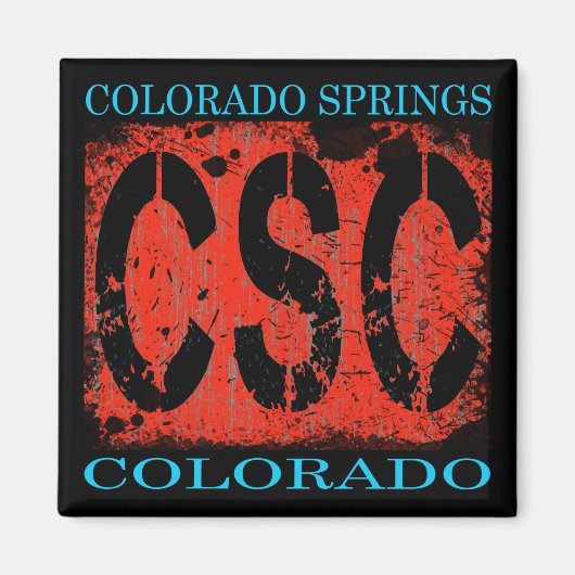 CSC COLORADO SPRINGS COLORADO MAGNEET (Voorkant)