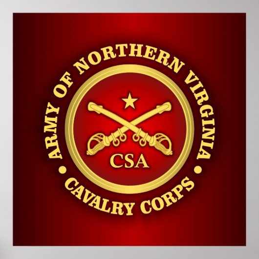 CSC - Leger van het Noord-Virginia Cavalry Corps Poster (Voorkant)