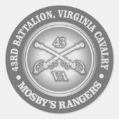 CSC - Mosby's Rangers Ronde Sticker (Voorkant)