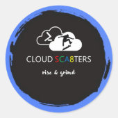 CSCA8-Sticker Ronde Sticker (Voorkant)