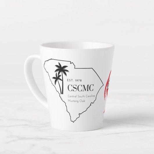 CSCMC Logo met Tribal Latte Mok (Linkerhoek)