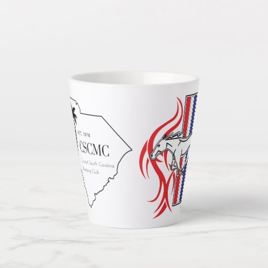 CSCMC Logo met Tribal Latte Mok (Voorkant)