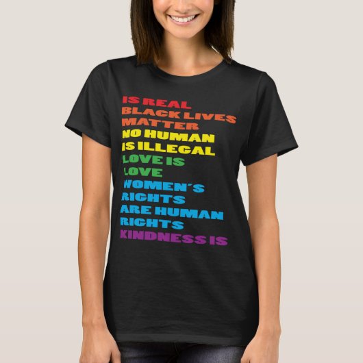 CSD LGBTQIA Parade Acceptatie Ally Vlag Liefde Tro T-shirt (Voorkant)