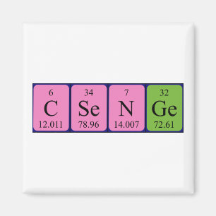 Csenge periodieke lijstnaam magnenet magneet