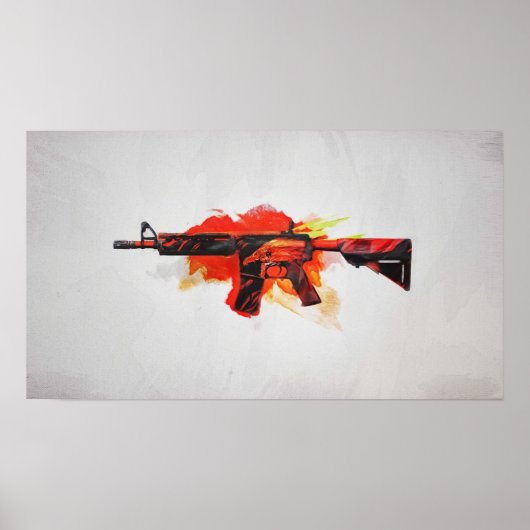 CSGO M4A4 Howl schilderen Poster (Voorkant)