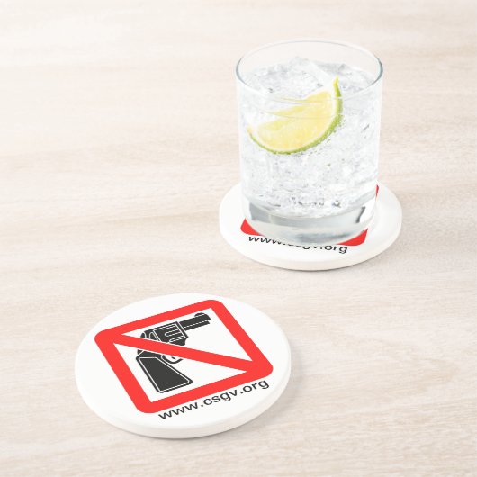 csgv-logo-groot, www.csgv.org zandsteen onderzetter (Zijkant)