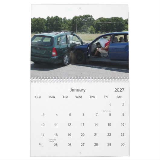 CSI 2013 Crash Calendar Kalender (Jan 2027)
