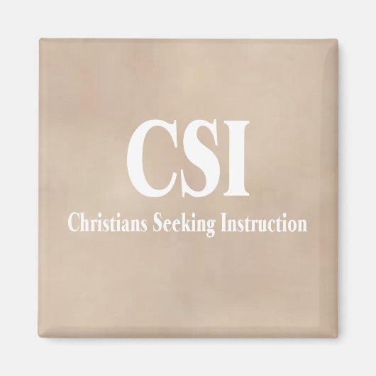 CSI-christenen Magneet (Voorkant)