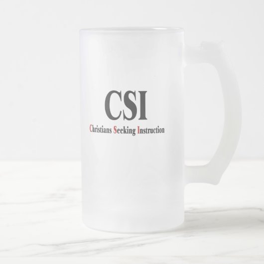 CSI-christenen Matglas Bierpul (Rechts)