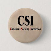 CSI-christenen Ronde Button 5,7 Cm (Voorkant)