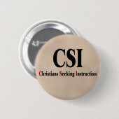 CSI-christenen Ronde Button 5,7 Cm (Voorkant /achterkant)