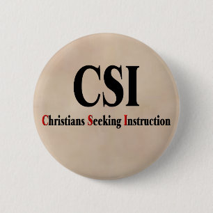 CSI-christenen Ronde Button 5,7 Cm
