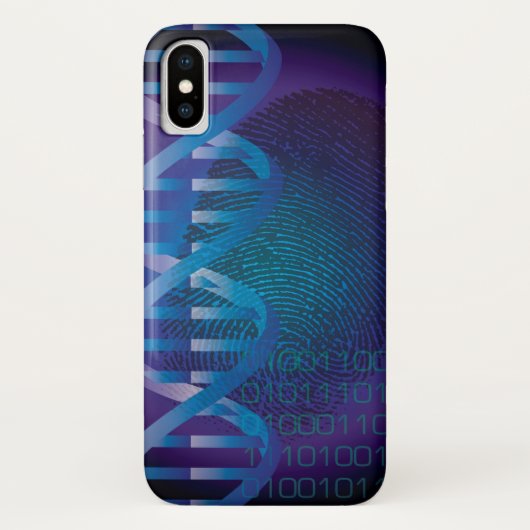 CSI DNA-vingerafdrukwetenschap Case-Mate iPhone Case (Achterkant)