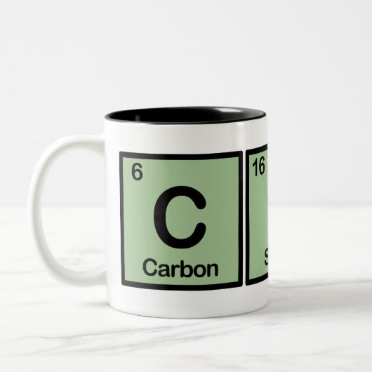 CSI gemaakt van elementen Tweekleurige Koffiemok (Links)