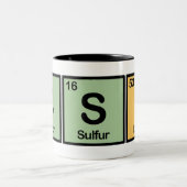 CSI gemaakt van elementen Tweekleurige Koffiemok (Center)