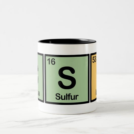 CSI gemaakt van elementen Tweekleurige Koffiemok (Center)