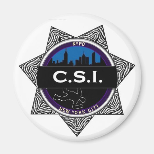 CSI New York TV Show Magnet Gift (Voorkant)