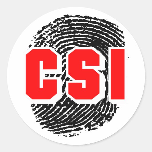 CSI RONDE STICKER (Voorkant)