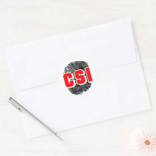 CSI RONDE STICKER (Envelop)