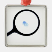 CSI-vingerafdruk Metalen Ornament (Voorkant)