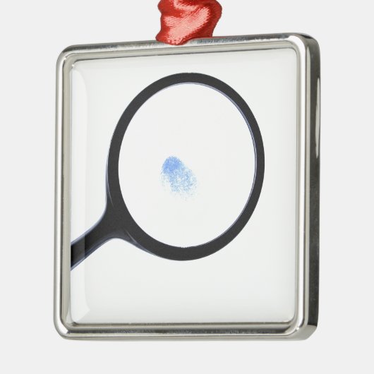 CSI-vingerafdruk Metalen Ornament (Links)