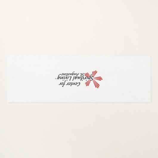 CSL St. Augustine Red Bloom Yoga Mat (Achterkant (horizontaal))