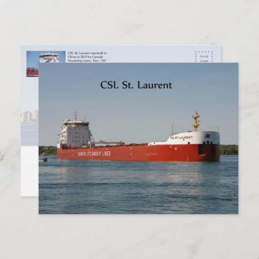 CSL St. Laurent-postkaart Briefkaart (Voorkant / Achterkant)